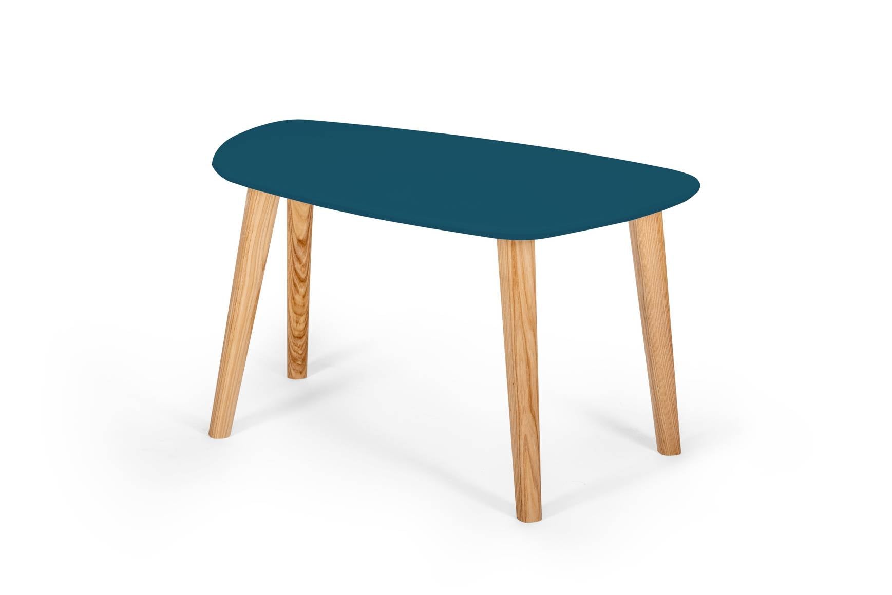 Endocarp Sofabord 68x41x40cm Petrol Blue Askwood