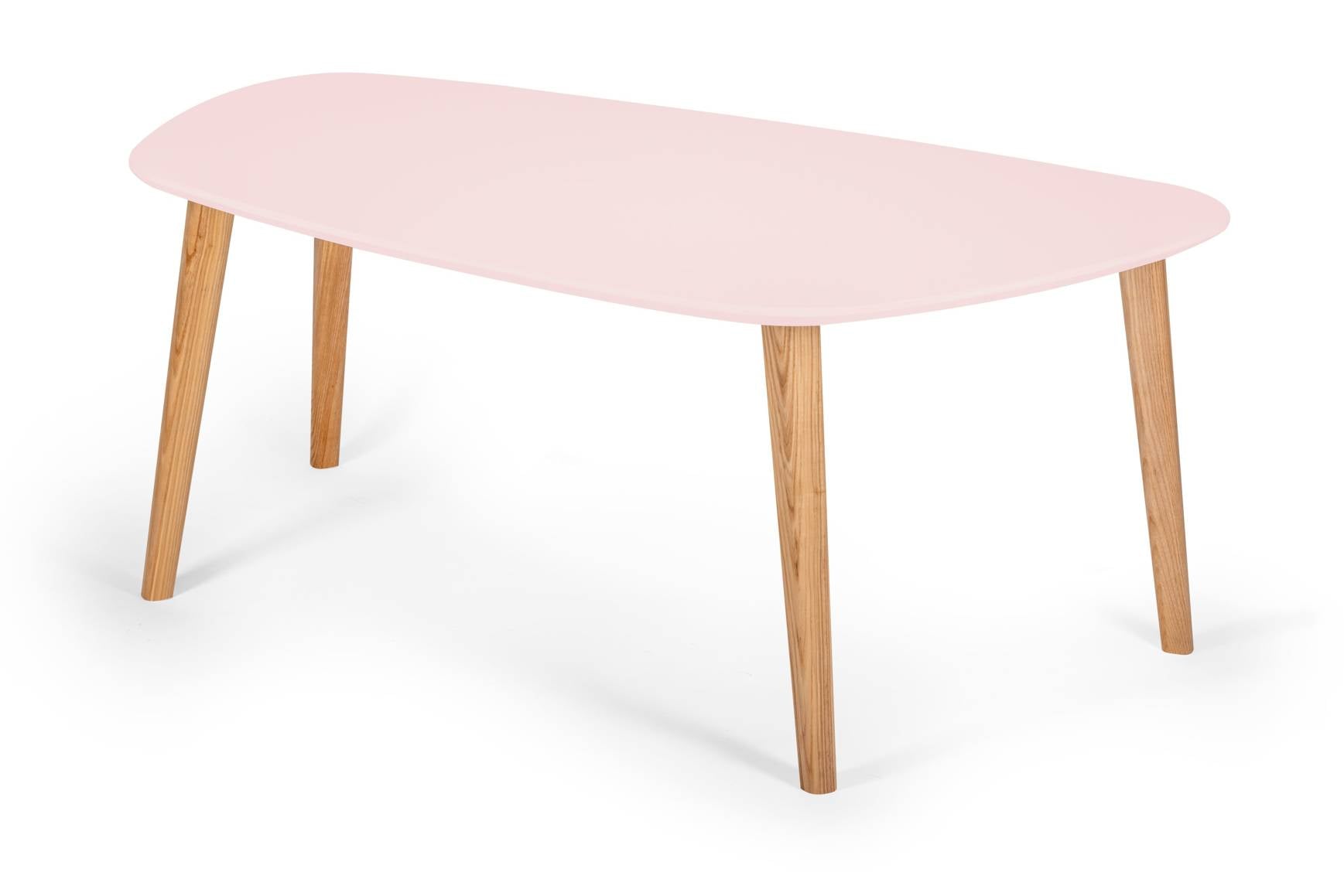 Endocarp Sofabord 110x66x45cm Powderpink Asketræ