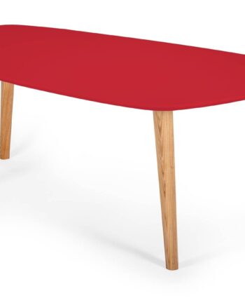Endocarp Sofabord 110x66x45cm Pure Red   Asketræ