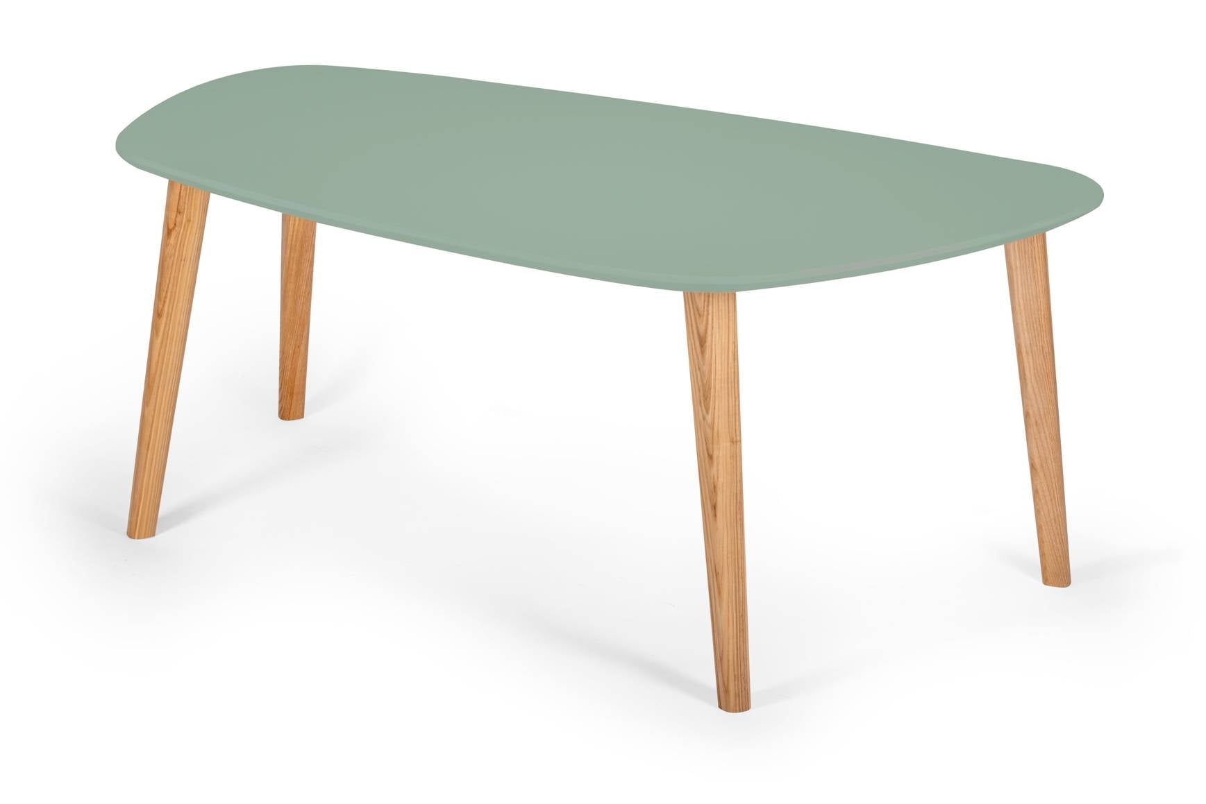 Endocarp Sofabord 110x66x45cm Salviegrøn Asketræ