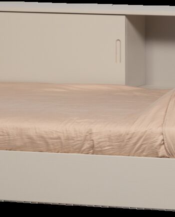 Enkeltseng Woood Carter 90x200 Cm  Fsc Fyrretræ  Støvet Grå Med Opbevaring