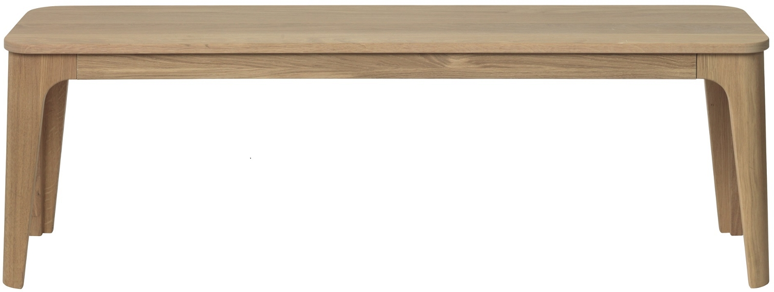 Entrébænk Nordique Design Amalfi Hvidolieret Eg L140 D34 H45 Cm