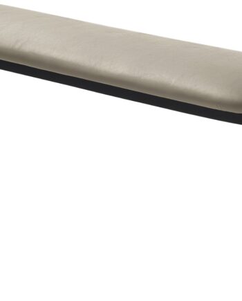 Entrébænk Nordique Design Gain   Beige Kunstlæder  Sort Metalstel  140 Cm