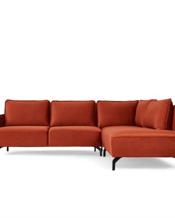 Erling Christensen Møbler Bella Hjørnesofa Orange Velour : Erling Christensen Møbler  : Erling Christensen Møbler
