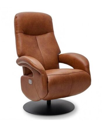 Erling Christensen Møbler Bull Recliner Stol   Cognac Læder : Erling Christensen Møbler  : Erling Christensen Møbler