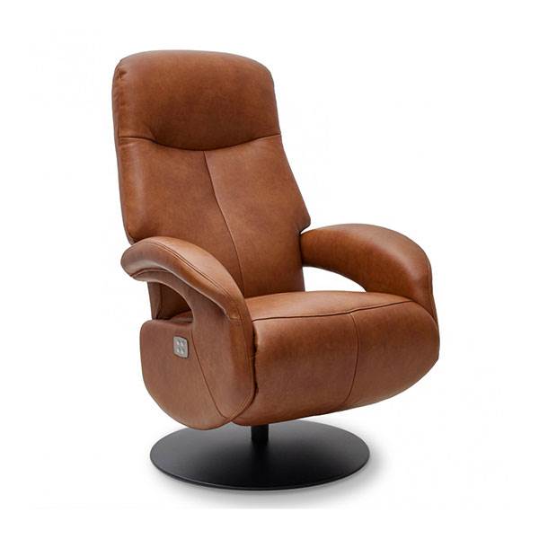 Erling Christensen Møbler Bull Recliner Stol Cognac Læder : Erling Christensen Møbler : Erling Christensen Møbler
