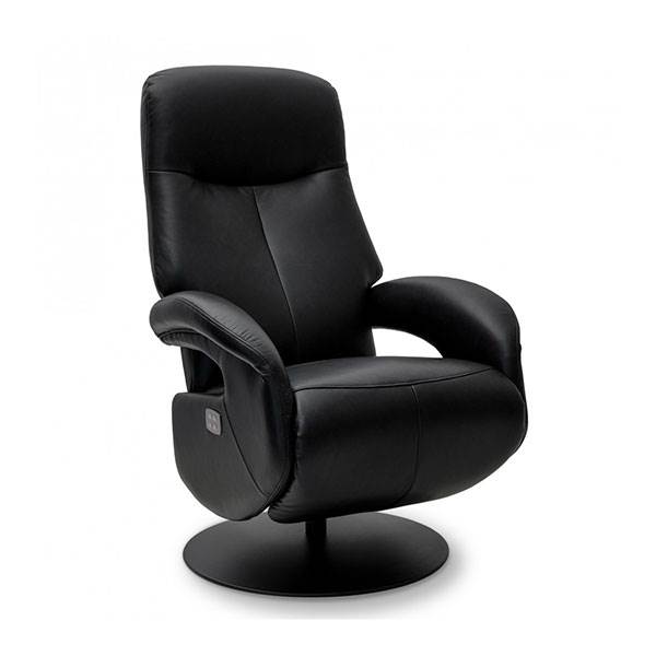 Erling Christensen Møbler Bull Recliner Stol Sort Læder : Erling Christensen Møbler : Erling Christensen Møbler