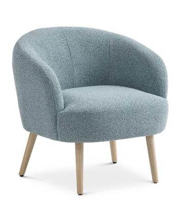 Erling Christensen Møbler Conrad Lounge Chair Egg Blue Vista Natur Træ : Erling Christensen Møbler  : Erling Christensen Møbler