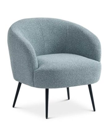 Erling Christensen Møbler Conrad Lounge Chair Egg Blue Vista Sort Metal : Erling Christensen Møbler  : Erling Christensen Møbler