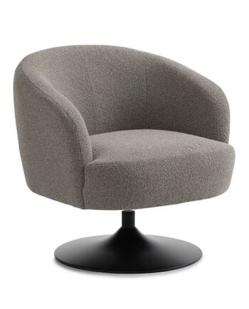 Erling Christensen Møbler Conrad Lounge Chair Mushroom Vista Metal Trumpetfod Sort : Erling Christensen Møbler  : Erling Christensen Møbler