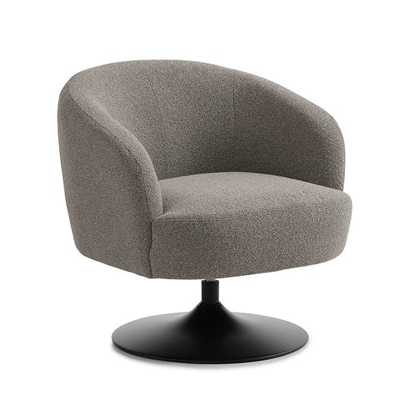 Erling Christensen Møbler Conrad Lounge Chair Mushroom Vista Metal Trumpetfod Sort : Erling Christensen Møbler : Erling Christensen Møbler
