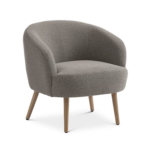 Erling Christensen Møbler Conrad Lounge Chair Mushroom Vista Natur Træ : Erling Christensen Møbler : Erling Christensen Møbler