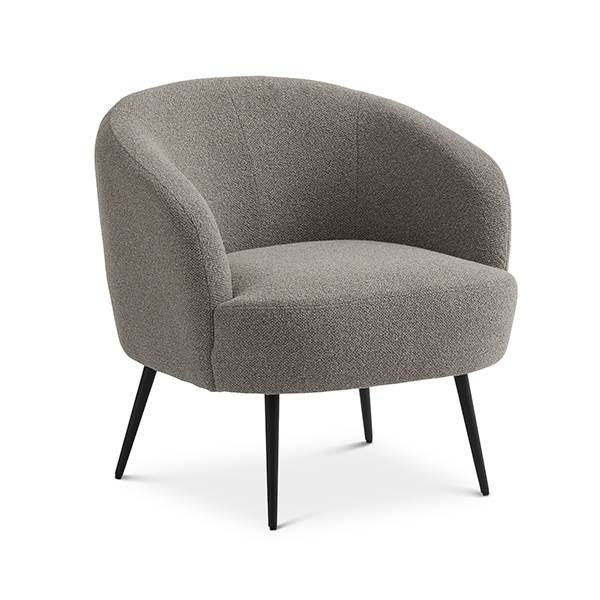 Erling Christensen Møbler Conrad Lounge Chair Mushroom Vista Sort Metal : Erling Christensen Møbler : Erling Christensen Møbler