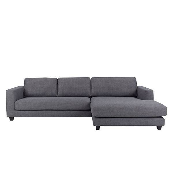 Erling Christensen Møbler Maine     Pers  Sofa Med   Chaiselong Grå Højrevendt : Erling Christensen Møbler  : Erling Christensen Møbler