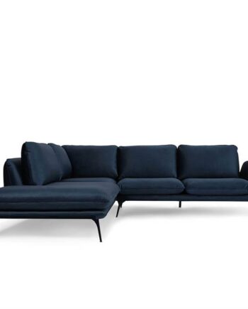Erling Christensen Møbler Portimao Hjørnesofa Mørkeblå Velour Venstrevendt : Erling Christensen Møbler  : Erling Christensen Møbler