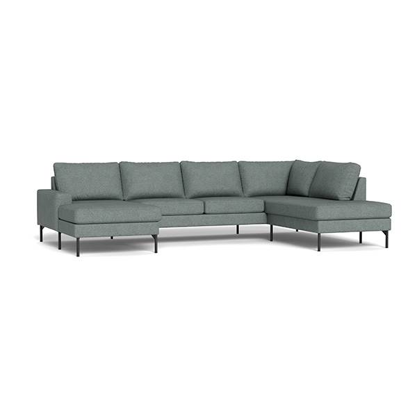 Erling Christensen Møbler Sindal Sofa Med Chaiselong Og Open-end Mouse Grey : Erling Christensen Møbler  : Erling Christensen Møbler
