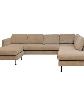 Erling Christensen Møbler Thy Sofa    Chaiselong Og Open-end 305   210 Cm  Beige Fløjl Venstrevendt : Erling Christensen Møbler  : Erling