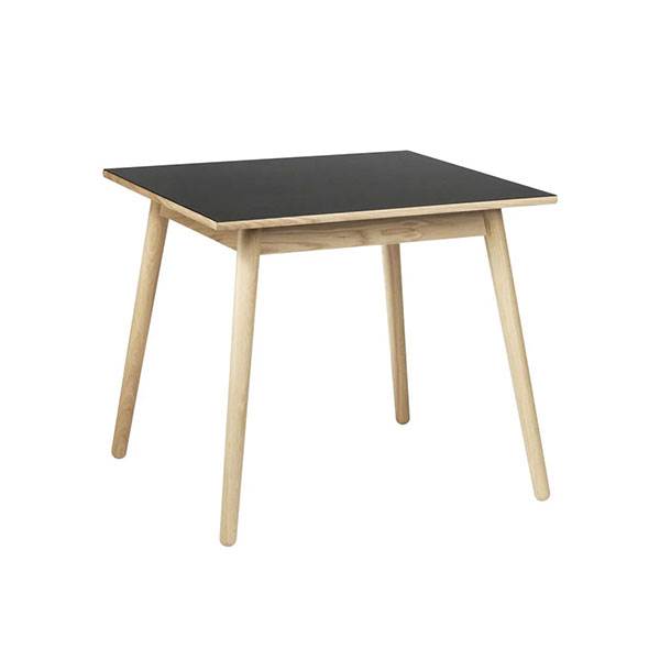 Fdb Møbler C35a Spisebord   Eg Sort Linoleum