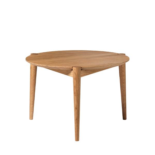 Fdb Møbler D102 Søs Sofabord Massiv Eg ø55 Cm  : Erling Christensen Møbler