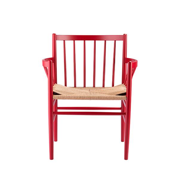 Fdb Møbler J81 Spisebordsstol Bøg Ruby Red  : Erling Christensen Møbler