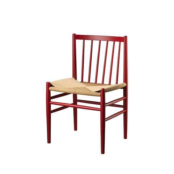 Fdb Møbler J80 Spisebordsstol Bøg Ruby Red  : Erling Christensen Møbler