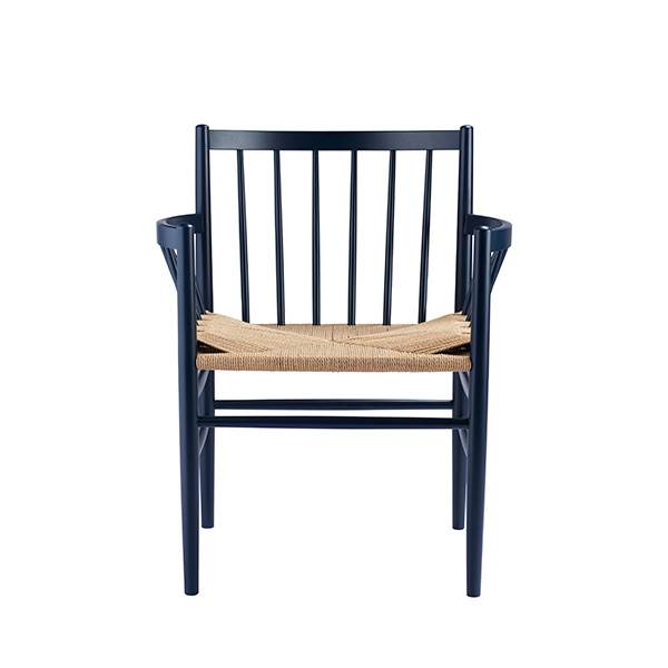 Fdb Møbler J81 Spisebordsstol Bøg Steel Blue  : Erling Christensen Møbler