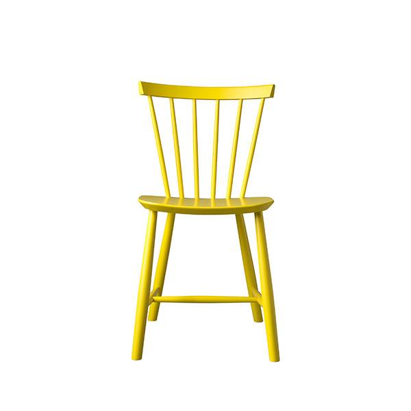 Fdb Møbler J46 Spisebordsstol Svanemærket Yellow  : Erling Christensen Møbler