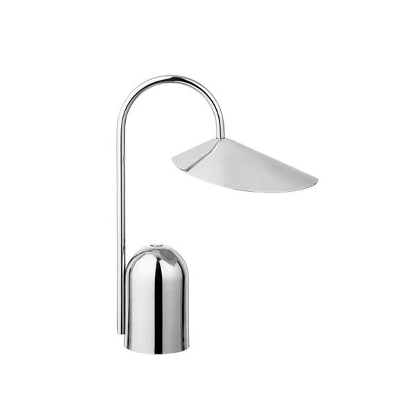 Ferm Living Arum Portable Lamp Stainless Steel  : Erling Christensen Møbler