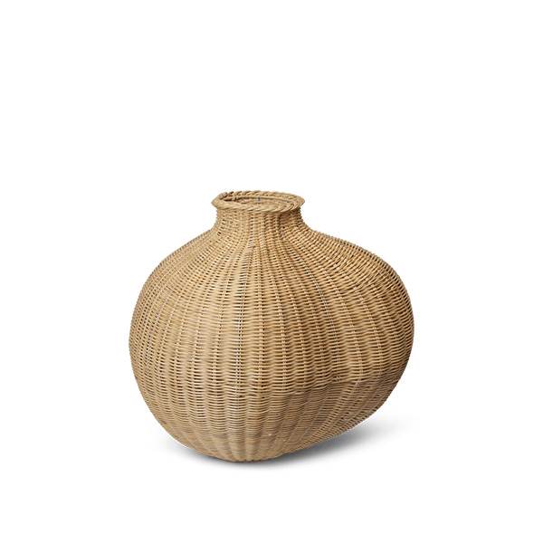 Ferm Living Bola Braided Floor Vase Natural  : Erling Christensen Møbler