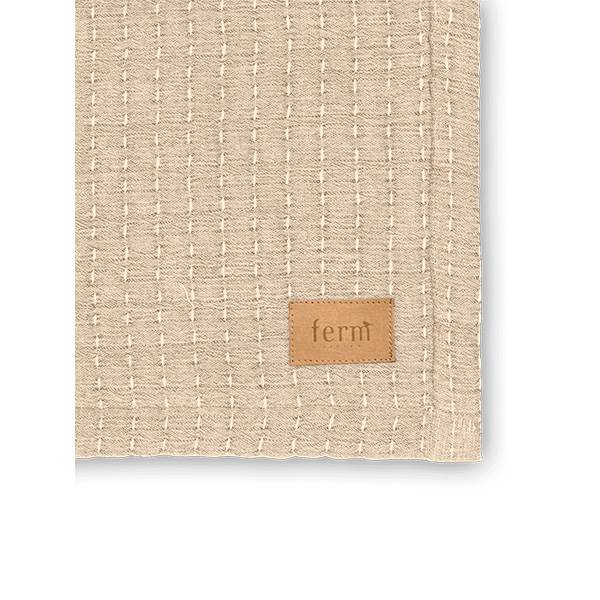 Ferm Living Daze Bedspread Sand  : Erling Christensen Møbler