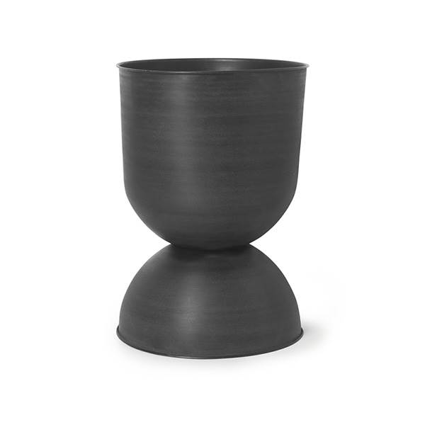 Ferm Living Hourglass Pot  Large Black  : Erling Christensen Møbler