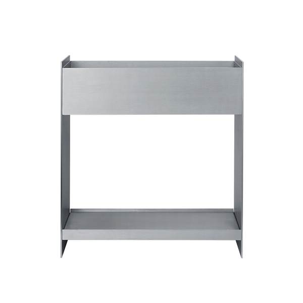 Ferm Living Lager Plantekasse Med Hylde Aluminium  : Erling Christensen Møbler