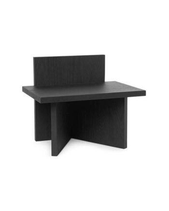 Ferm Living Oblique Stool Black Stained Ash  : Erling Christensen Møbler
