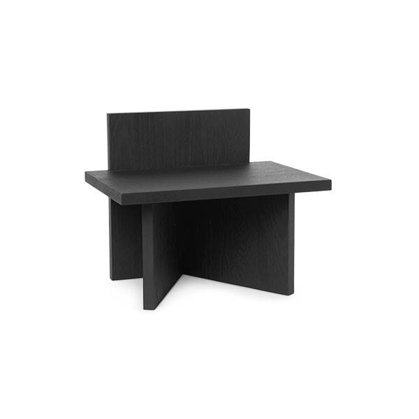 Ferm Living Oblique Stool Black Stained Ash : Erling Christensen Møbler