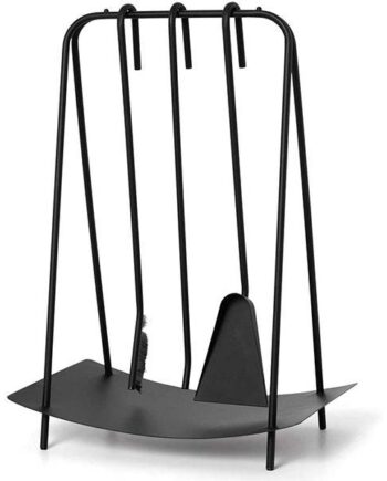 Ferm Living Port Fireplace Tools Black  : Erling Christensen Møbler