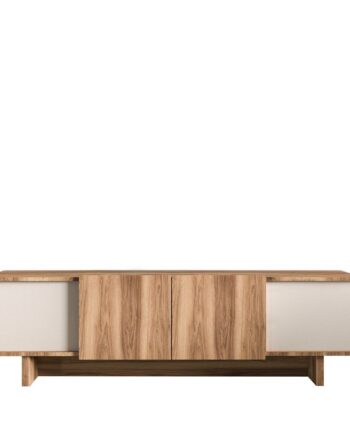Funzi Living Diana Tv-bord       Låger Og Hylde Beige Og Valnød Melamin  180x33