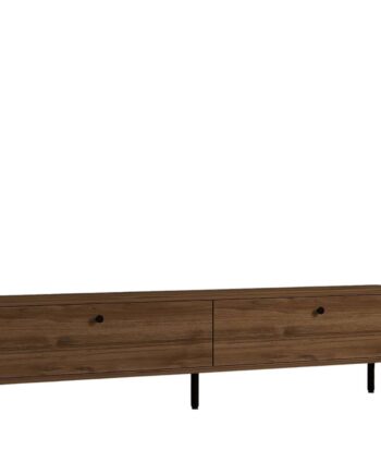 Funzi Living Nantes Tv-bord      Låger Brun Valnød Melamin Og Metal  160x25