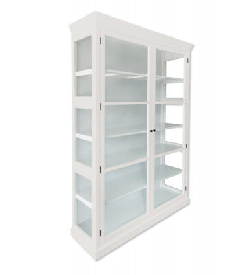 Fyn Vitrineskab 212x148x44 Cm Hvid