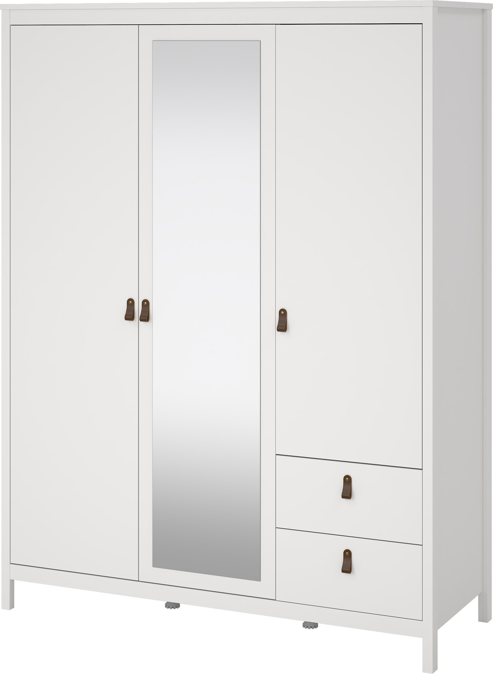 Garderobeskab Døre Skuffer Vesterholm Lunor Hvid H199ã B150ã D58 Cm Fsc