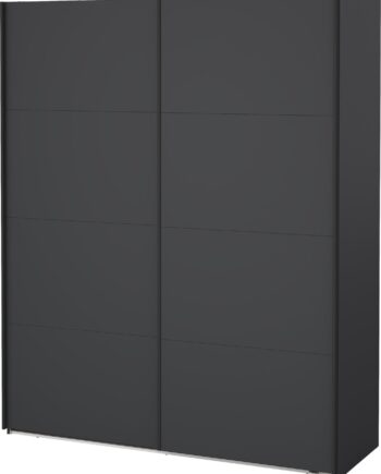 Garderobeskab Med   Skydedøre Vesterholm Arden  Mat Grå  H220   B179   D67 Cm  Fsc
