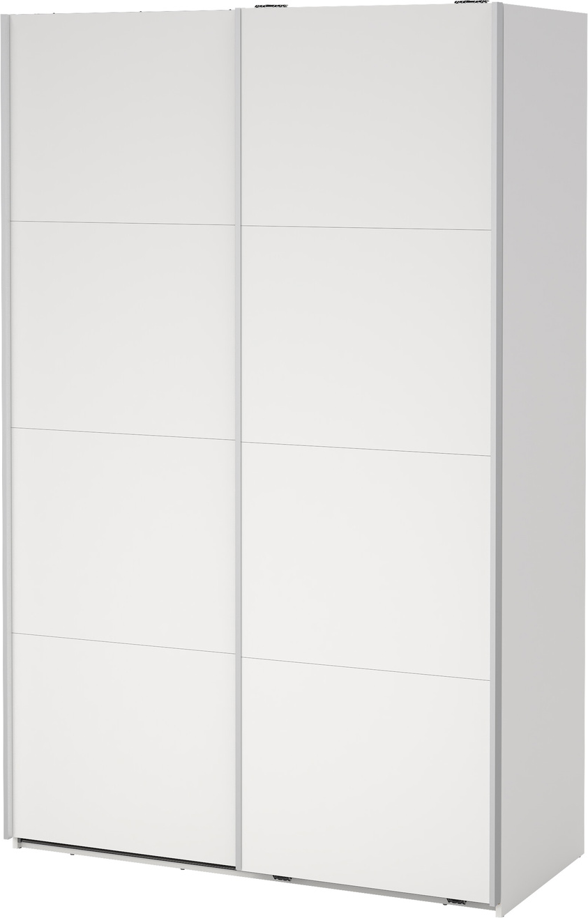 Garderobeskab Vesterholm Arden Med Skydedøre Hvid H220ã B138ã D67 Cm