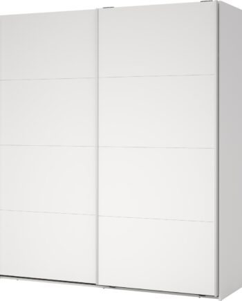 Garderobeskab Vesterholm Arden    Skydedøre  Hvid  H200xb178xd66 Cm  Dansk Produceret
