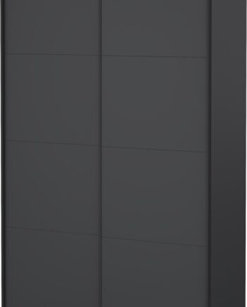 Garderobeskab Vesterholm Arden   Skydedøre Mat Grå H220xb138xd66 Cm Vægmonteret Fsc