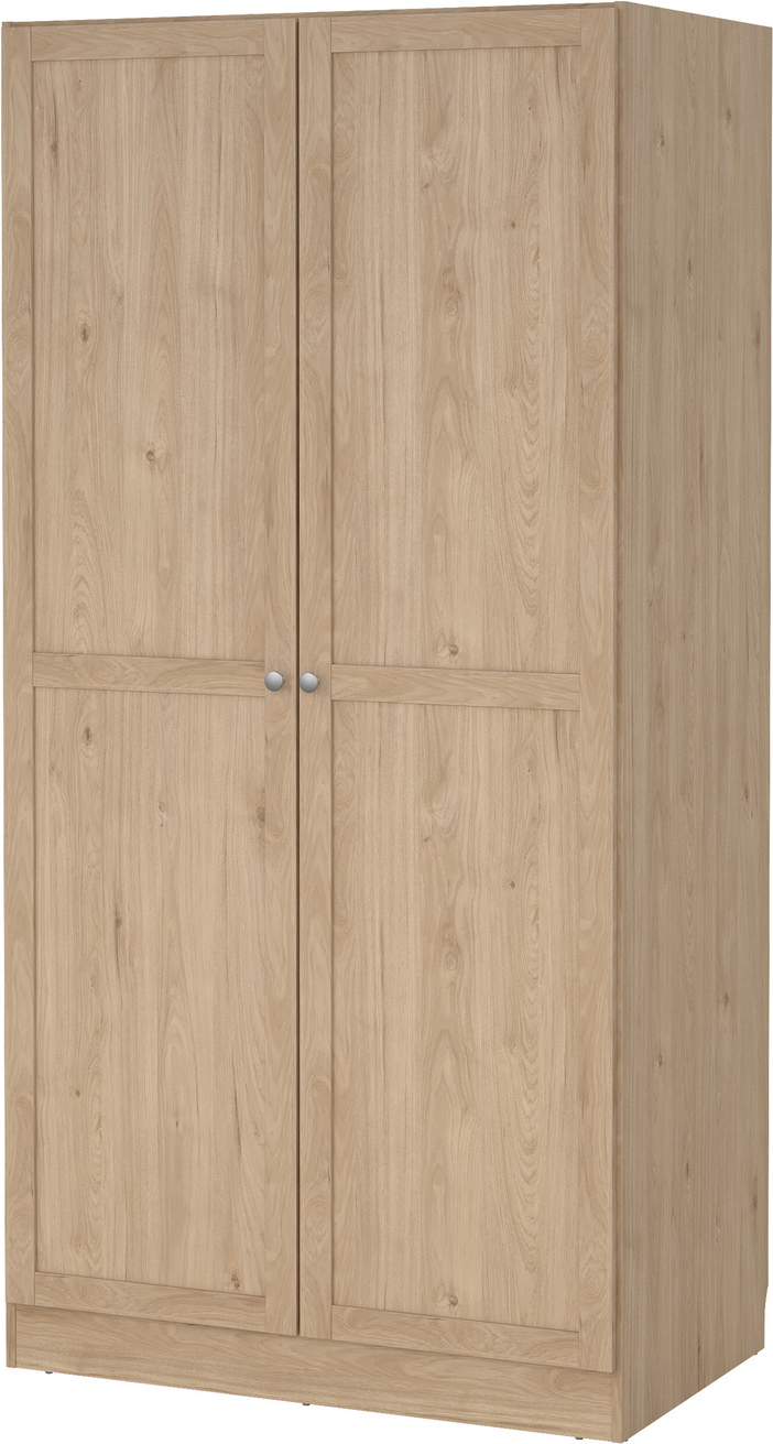 Garderobeskab Vesterholm Billund  -dørs Jackson Hickory H200ã B98 5ã D61   Cm Fsc
