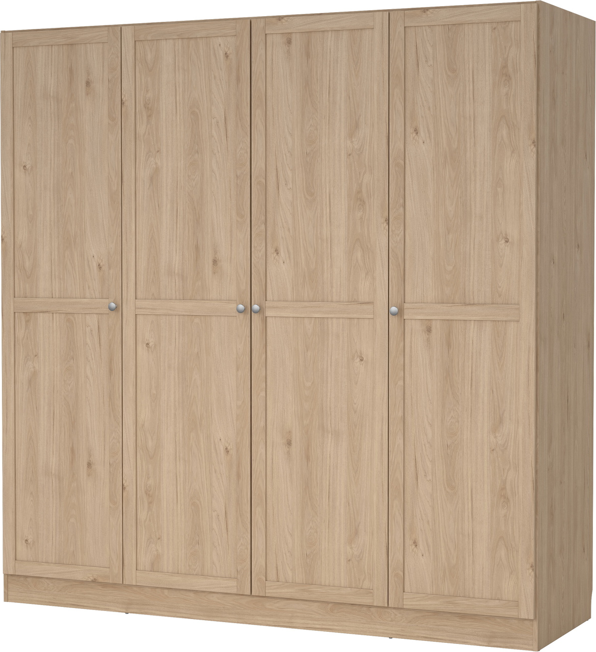 Garderobeskab Vesterholm Billund  -dørs Jackson Hickory  H200   B195     D61   Cm