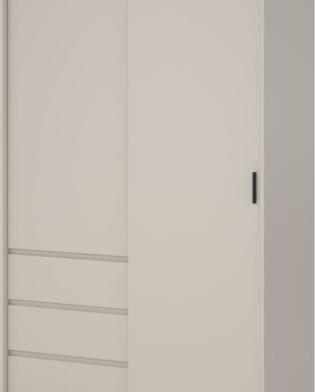 Garderobeskab Vesterholm Naia Kashmir H200   B118     D60 Cm   Skydedør    Hængslet Dør    Skuffer  Fsc