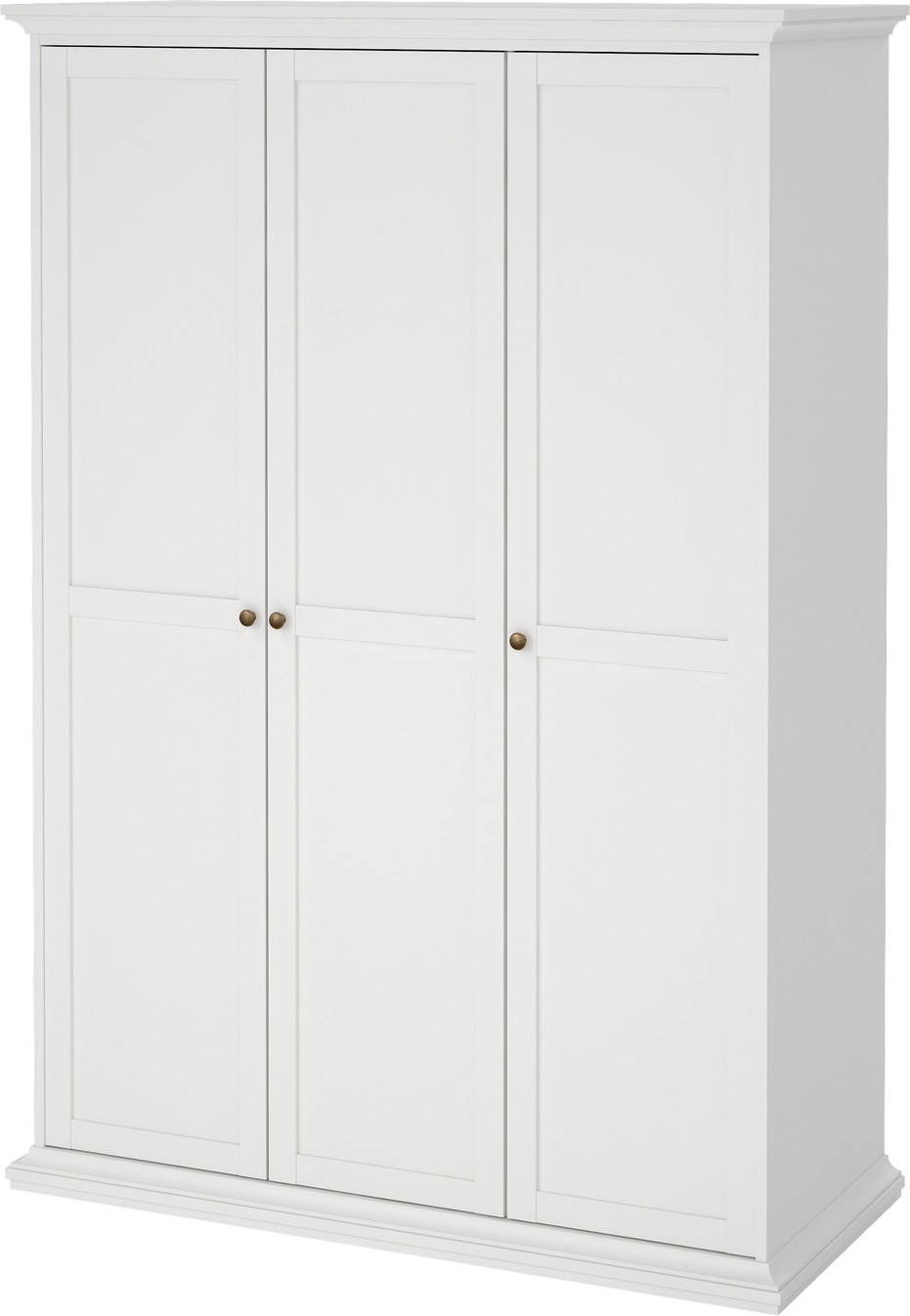 Garderobeskab Vesterholm Nora -dørs Hvid H200 B138 D60 Cm