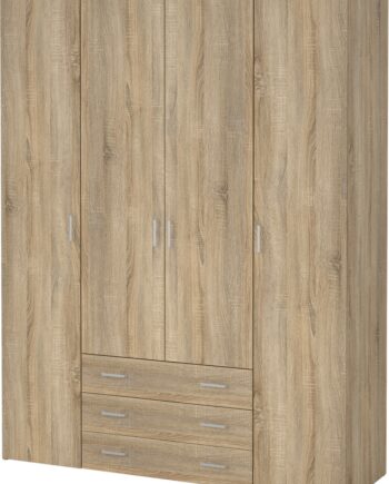 Garderobeskab Vesterholm Space    Døre   Skuffer  Natur Egstruktur  H200ã B154ã D49   Cm  Fsc-cert