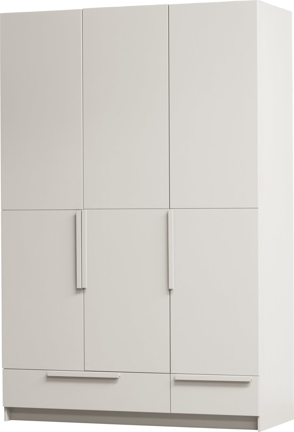 Garderobeskab Woood Pure -dørs Fsc-certificeret Fyrretræ Beige H215xb142xd60 Cm Soft-close Metalstang