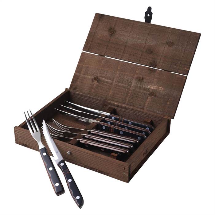 Gense Old Farmer Steak- Grillbestik   Dele Træ Stål  : Erling Christensen Møbler